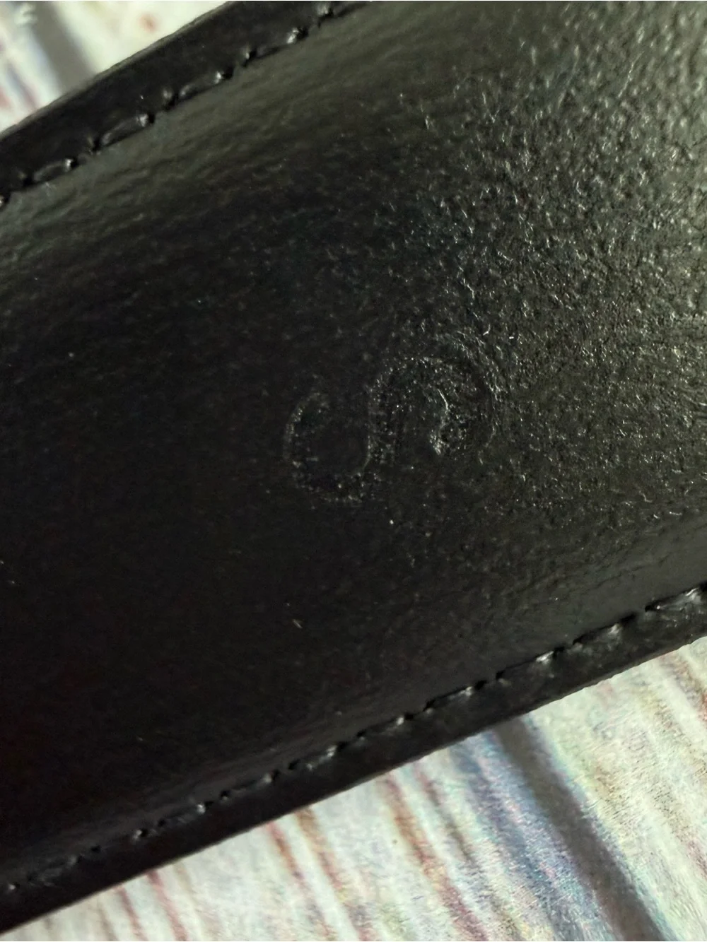 RALPH LAUREN Black Equestrian Belt Small